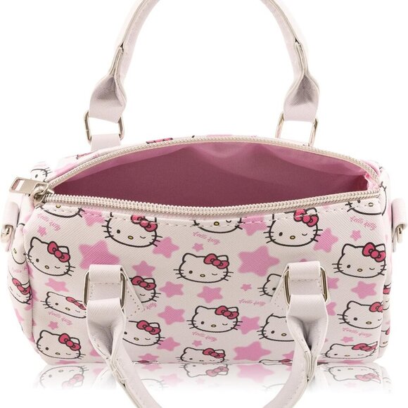 Charming Hello Kitty 7" Mini Crossbody Handbag in Durable Saffiano Leather - Picture 6 of 6